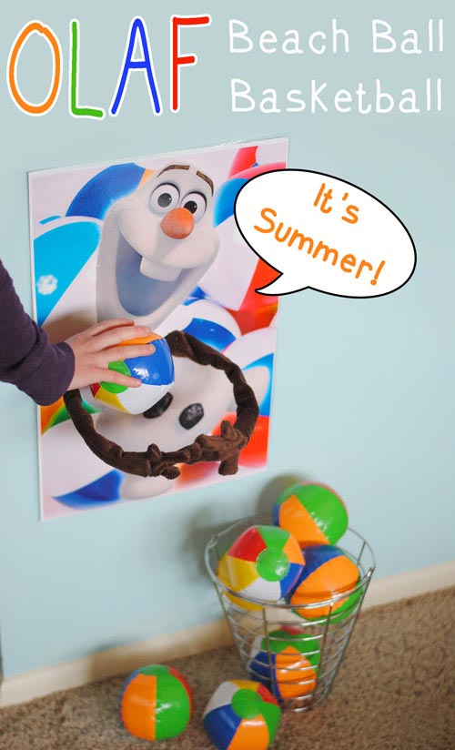 Olaf Beach Ball Game and Printable (she Adelle)