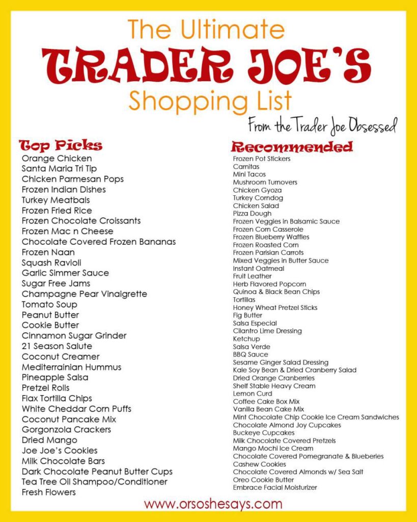 Everything You Must Try At Trader Joe's Or so she says...