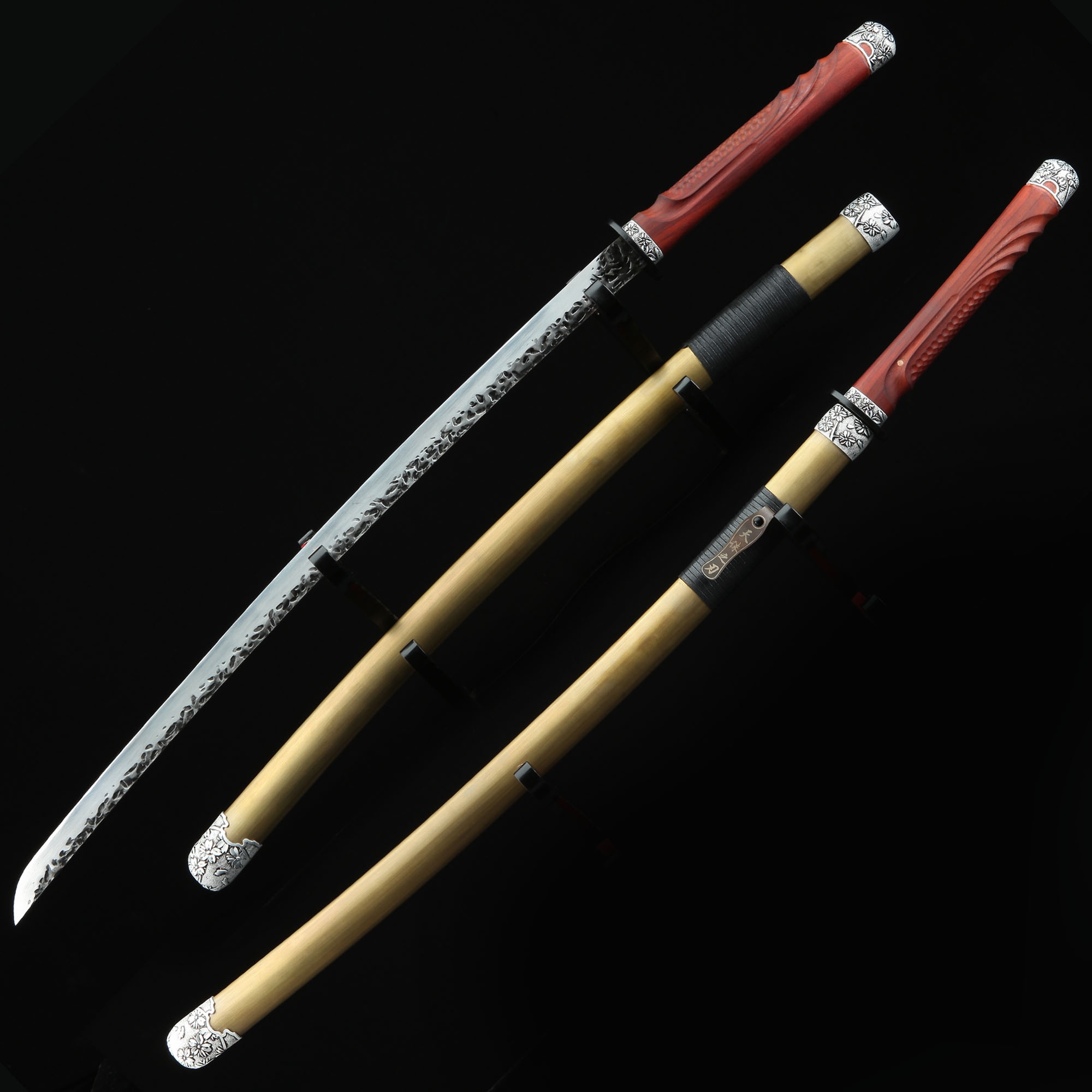 Hand Manganese Steel Real Katana Samurai Swords With Wood Handle