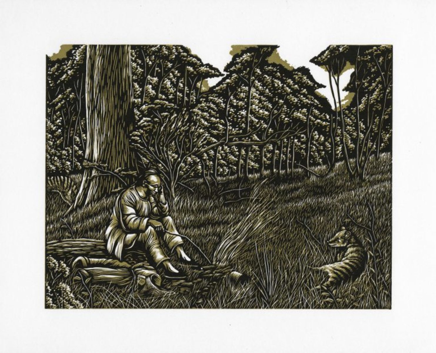 Why the yellow face? (after Frederick McCubbin) Onespace