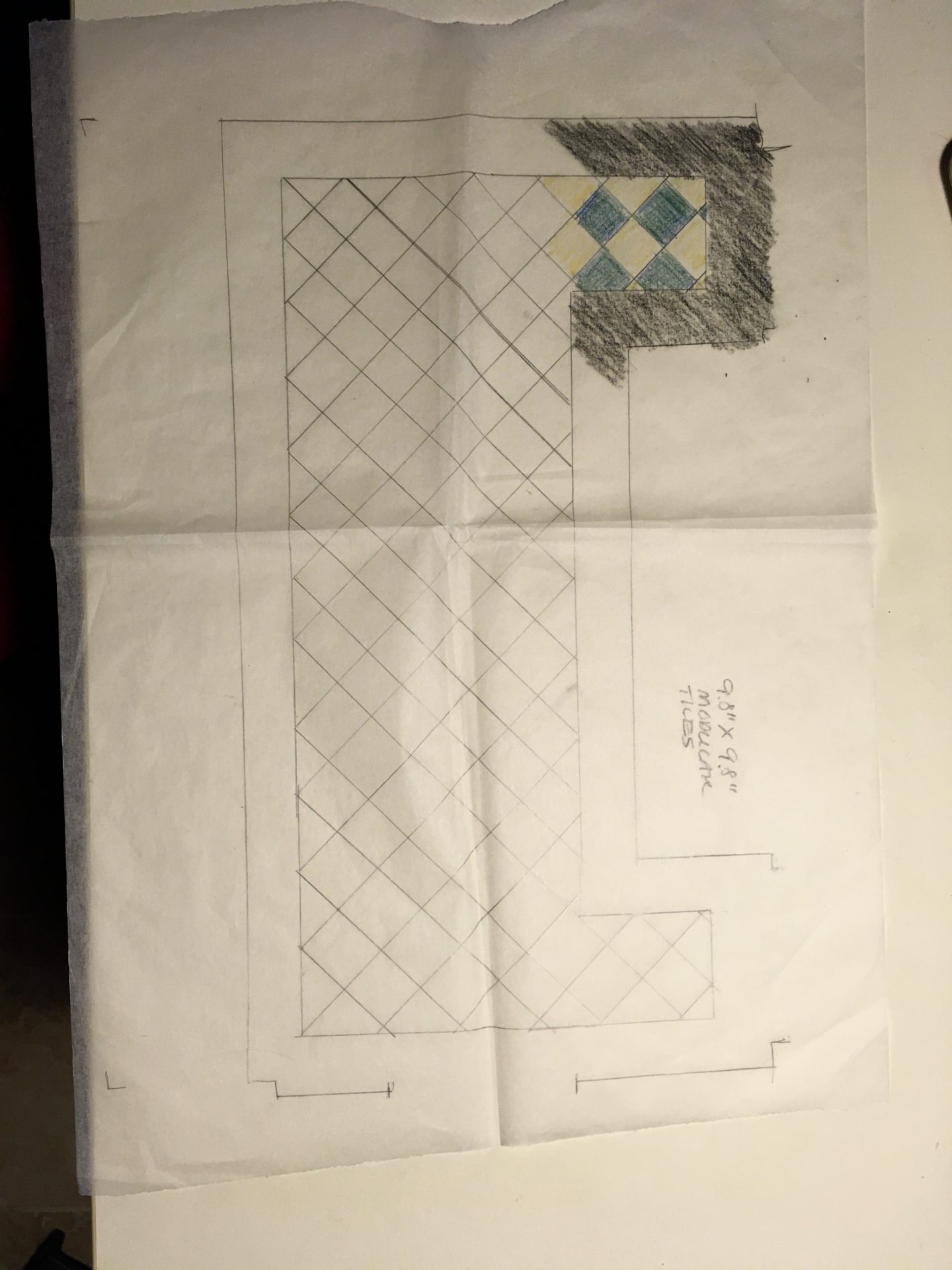 PrecisionCut Diagonal Tile Floor One Step Further