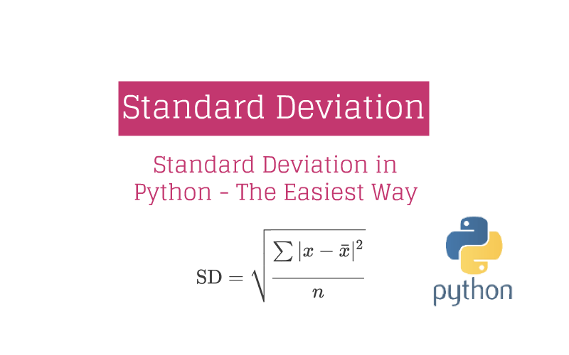 Standard Deviation in Python The Easiest Way to Calculate it