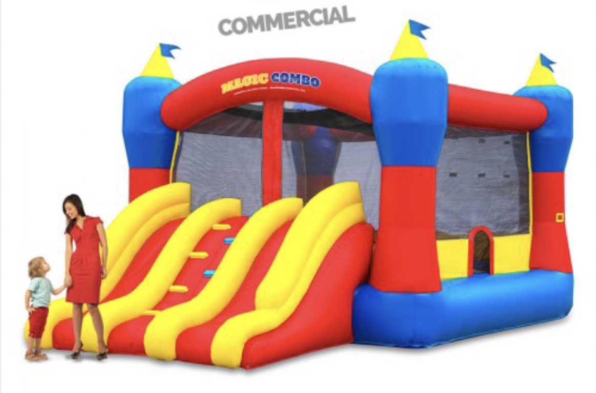 Inflatable Bouncer with Slides One Stop Hop Party Rentals