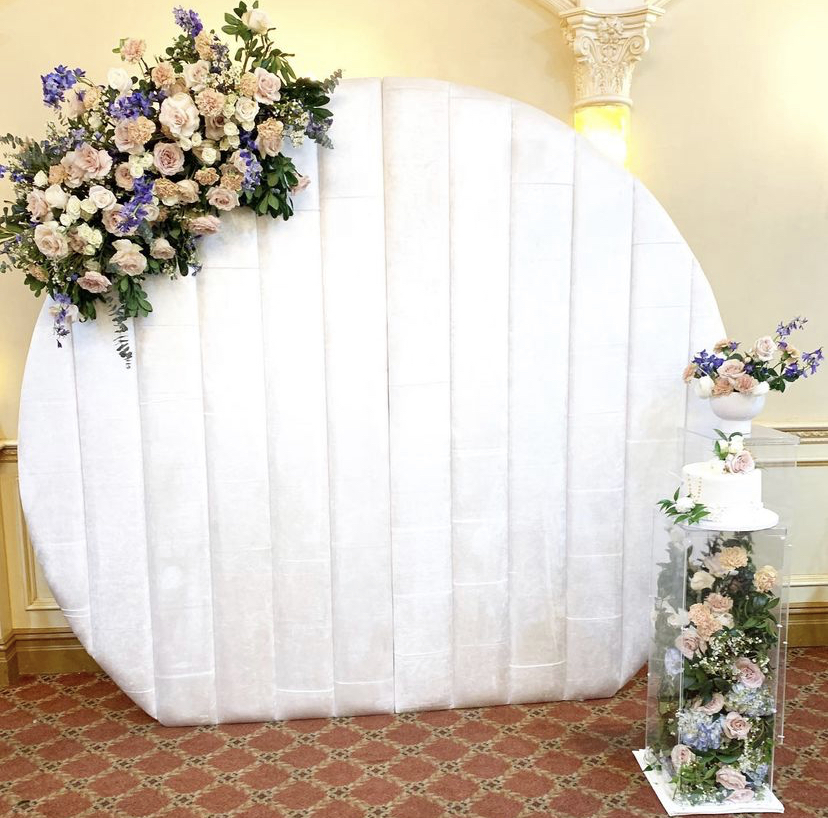 Velvet Wall Ivory White One Stop Hop Party Rentals
