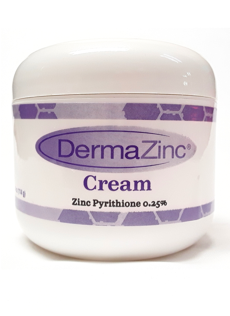 DermaZinc Cream, Zinc Pyrithione 0.25, 4 oz jar