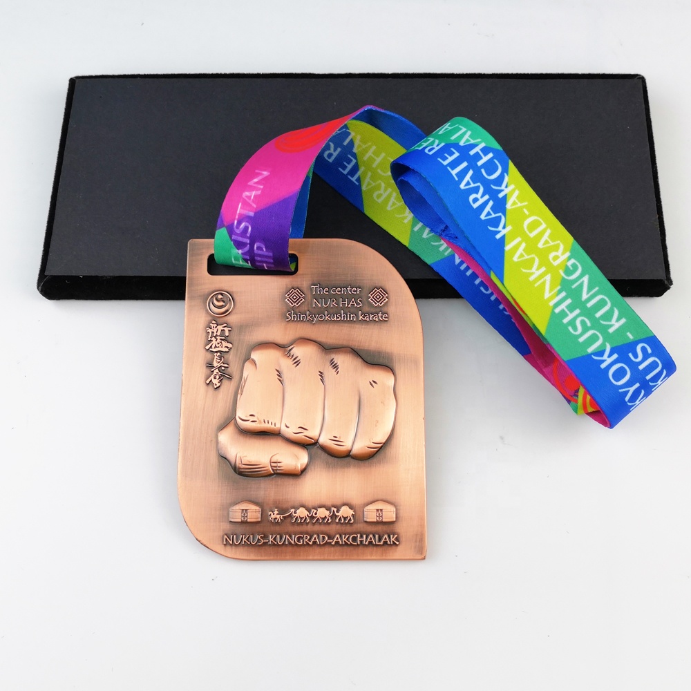 Custom Metal Gold Award Karate MedalsMedals中山万维工艺品有限公司