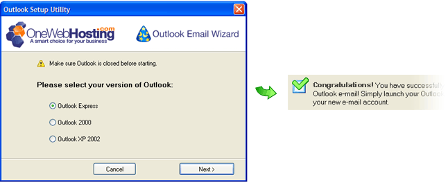 Web Hosting Outlook Email Wizard Web Hosting by