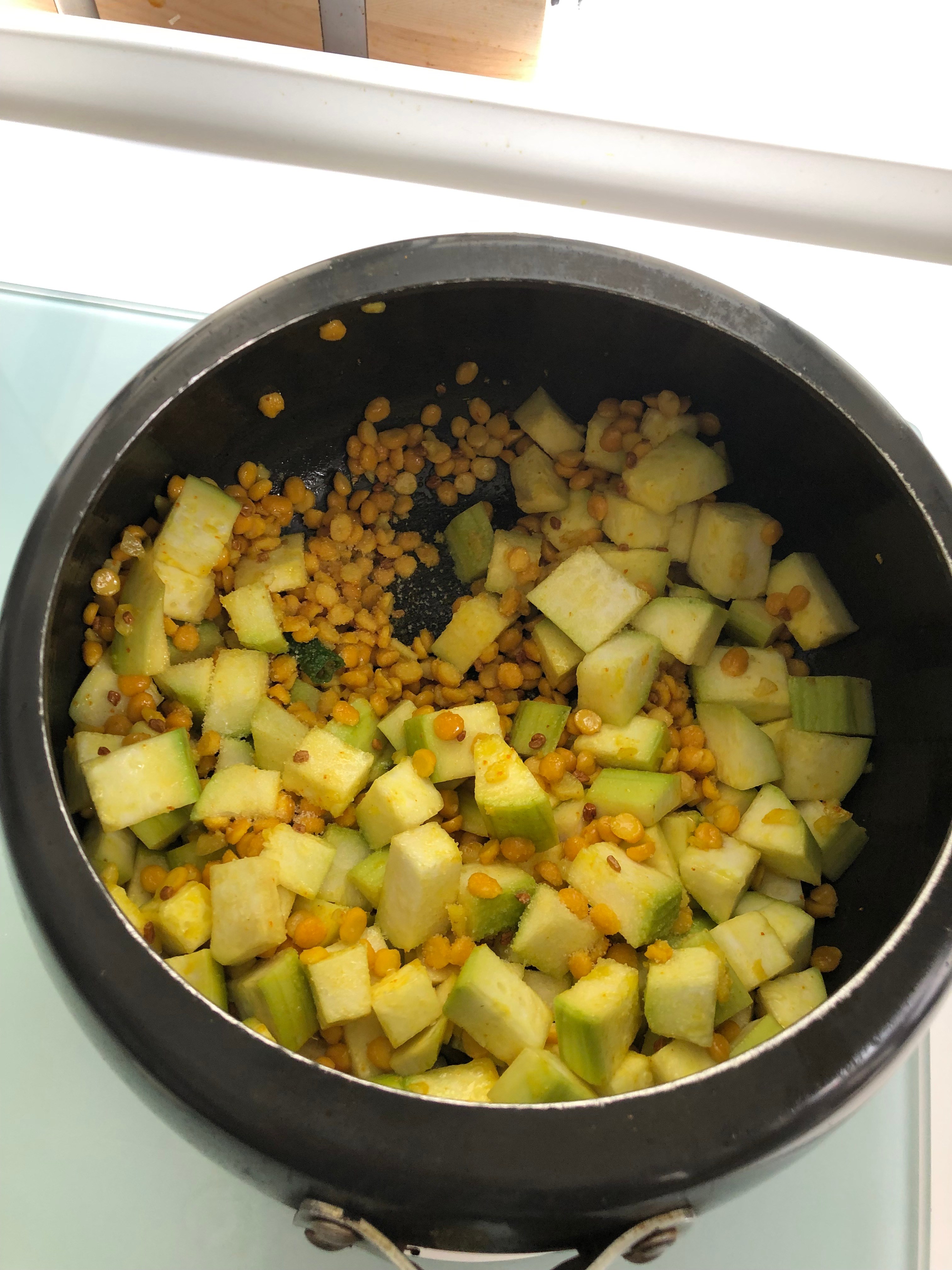 Lauki Chana Dal Bottle Gourd with Lentils OneWholesomeMeal
