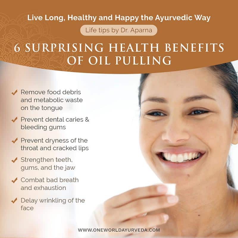 Ayurvedic Oil Pulling/Swishing Oneworld Ayurveda