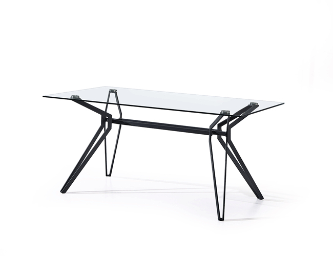 Square Glass Dining Table E179 Onex furnitures