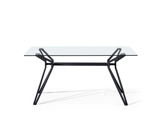 Square Glass Dining Table E179 Onex furnitures