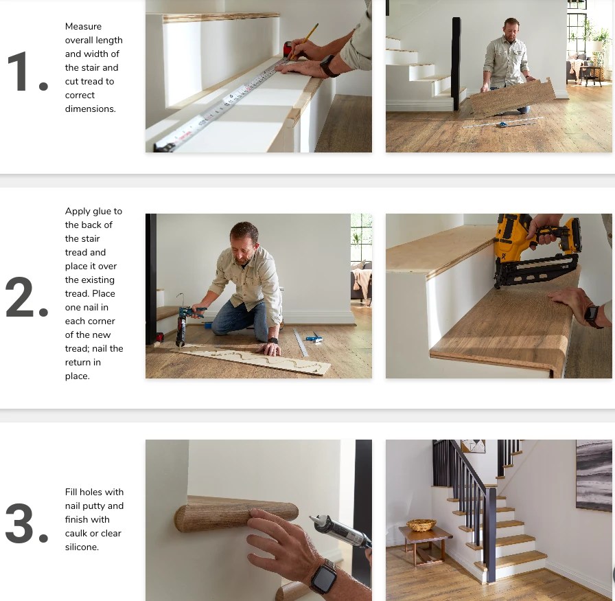 How to Install the Mohawk Laminate Full Stair Tread OnFlooring