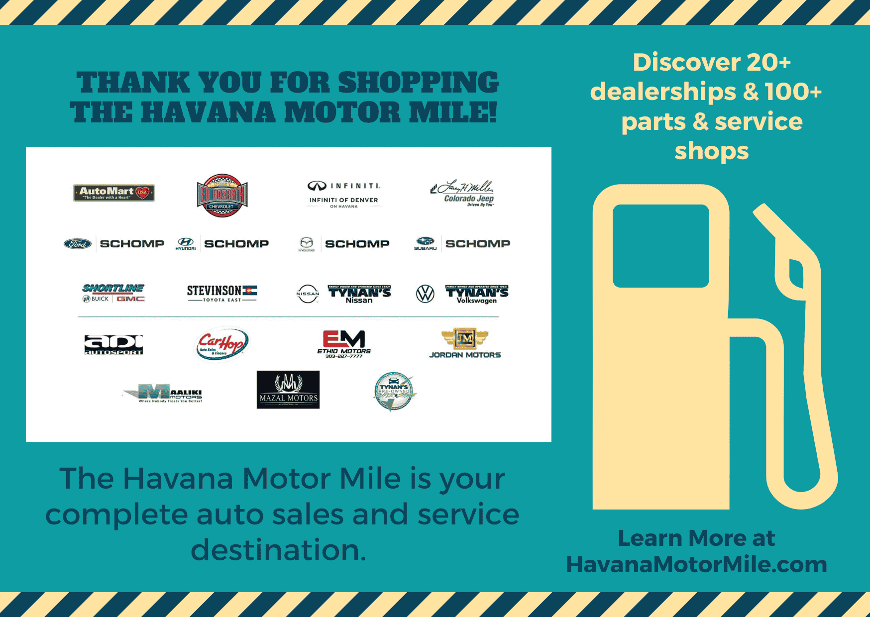 Win a Gas Card from the Havana Motor Mile On Havana Street Aurora, CO