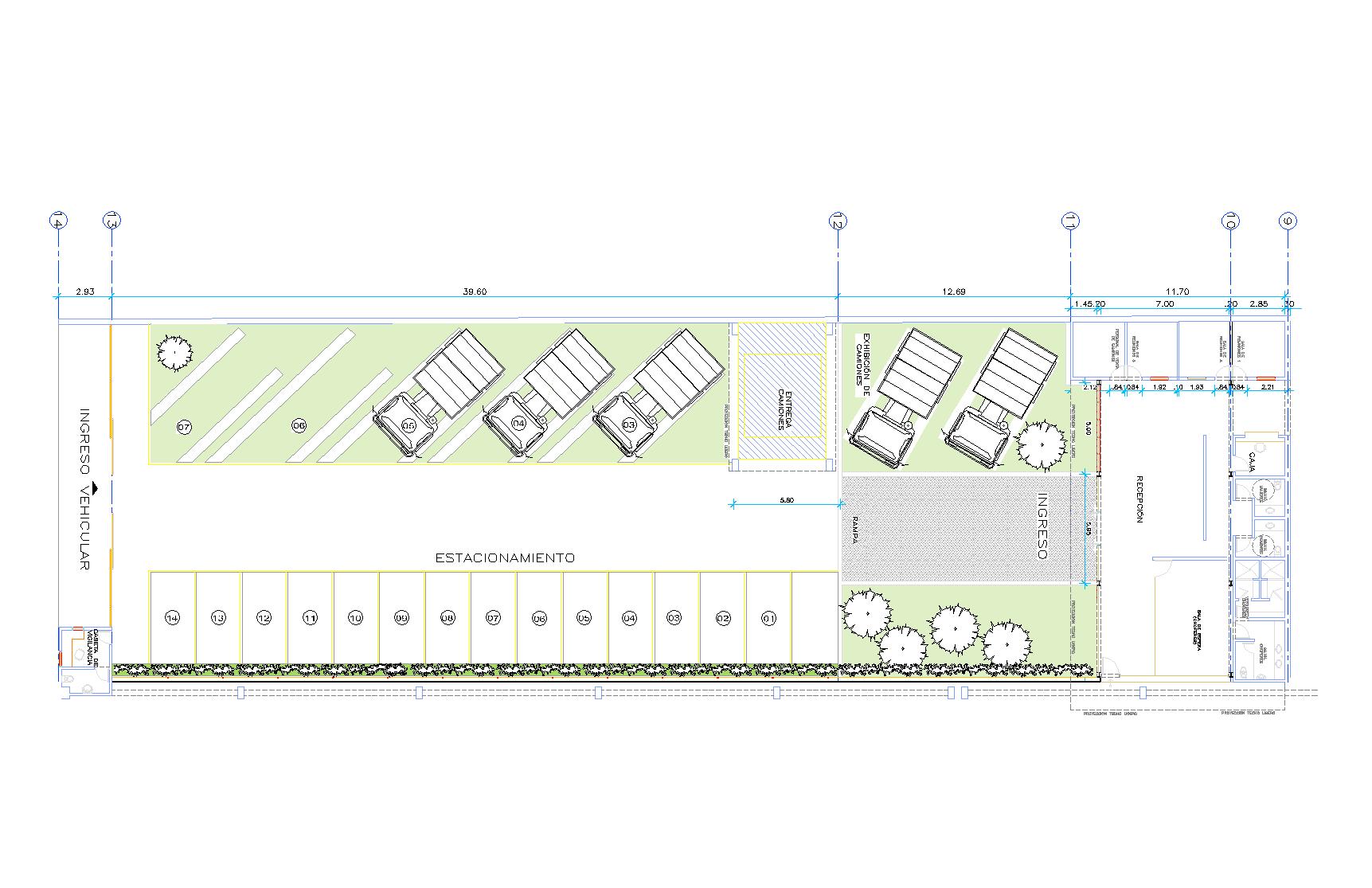 Diseño de estacionamiento para camiones Oniria Arquitectura