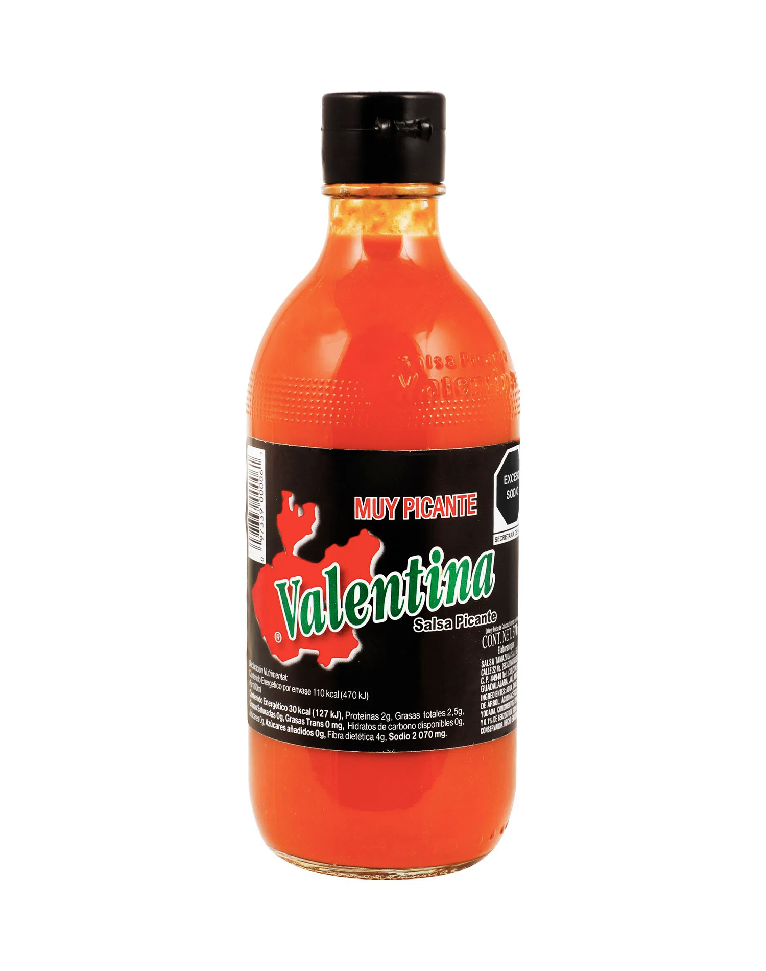 Salsa Valentina Muy Picante Negra 370 ml. Onix