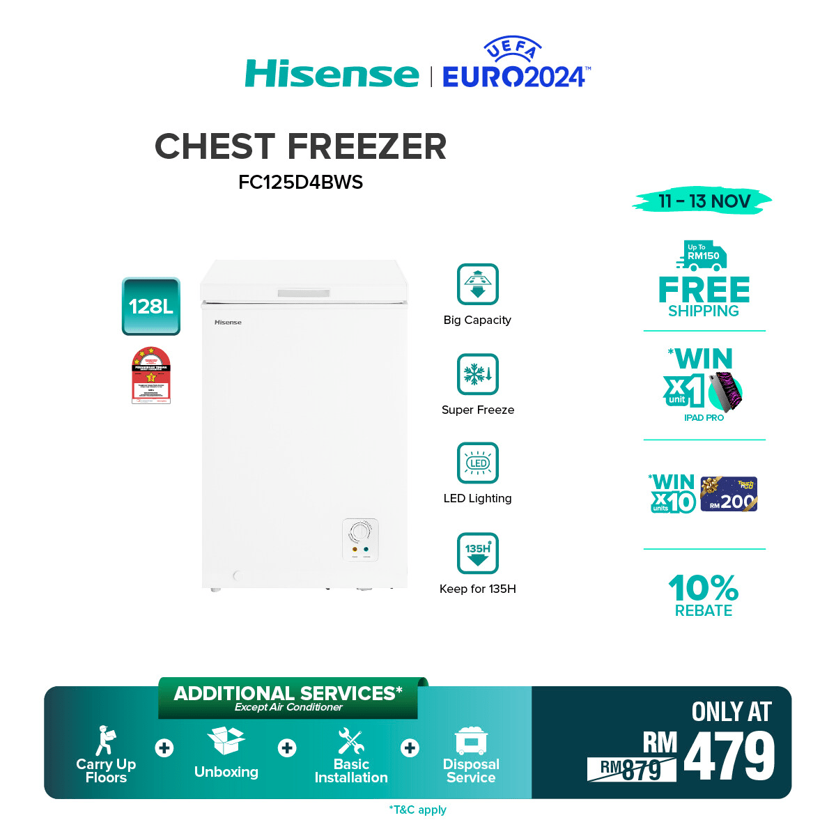Hisense Chest Freezer Harga Termurah Di Lazada