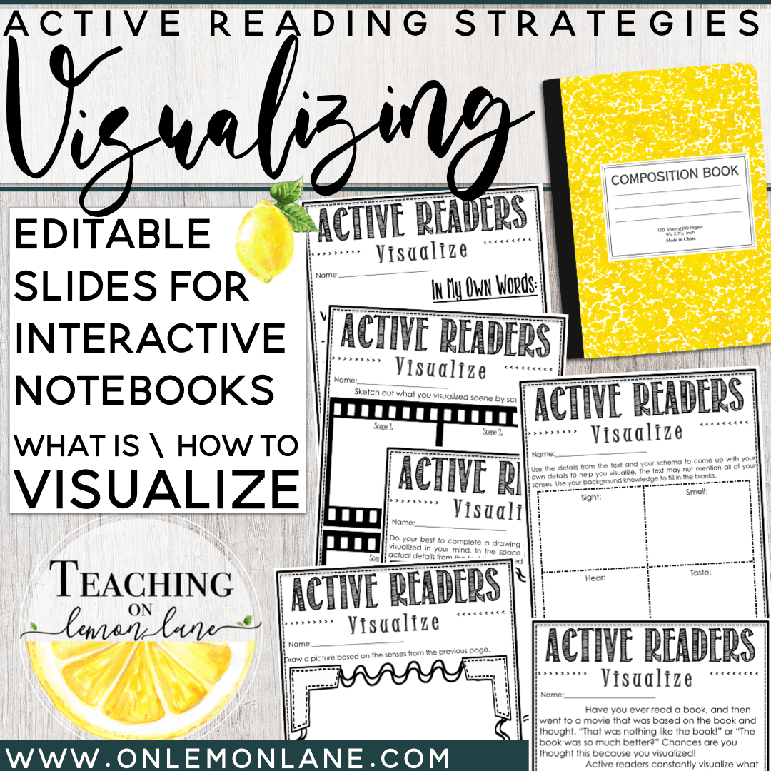 Visualizing / Guided Reading / What Good Readers Do * Editable * Any Text