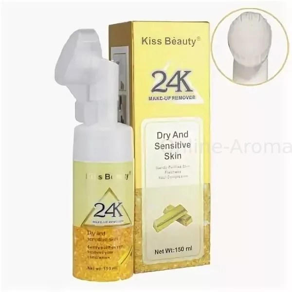Мусс для умывания Kiss Beauty 24K MakeUp Remover 150мл.