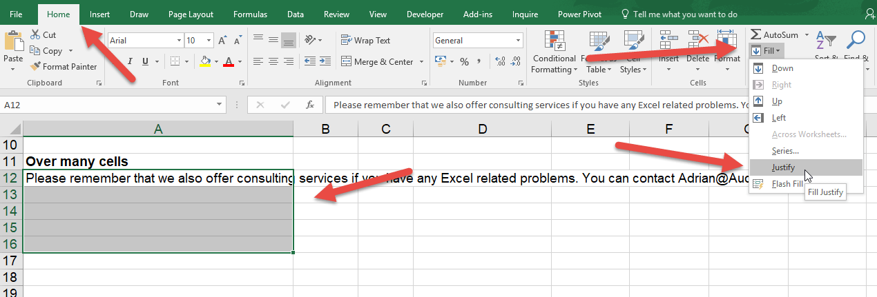 Create paragraphs within an Excel cell • OnlineExcelTraining