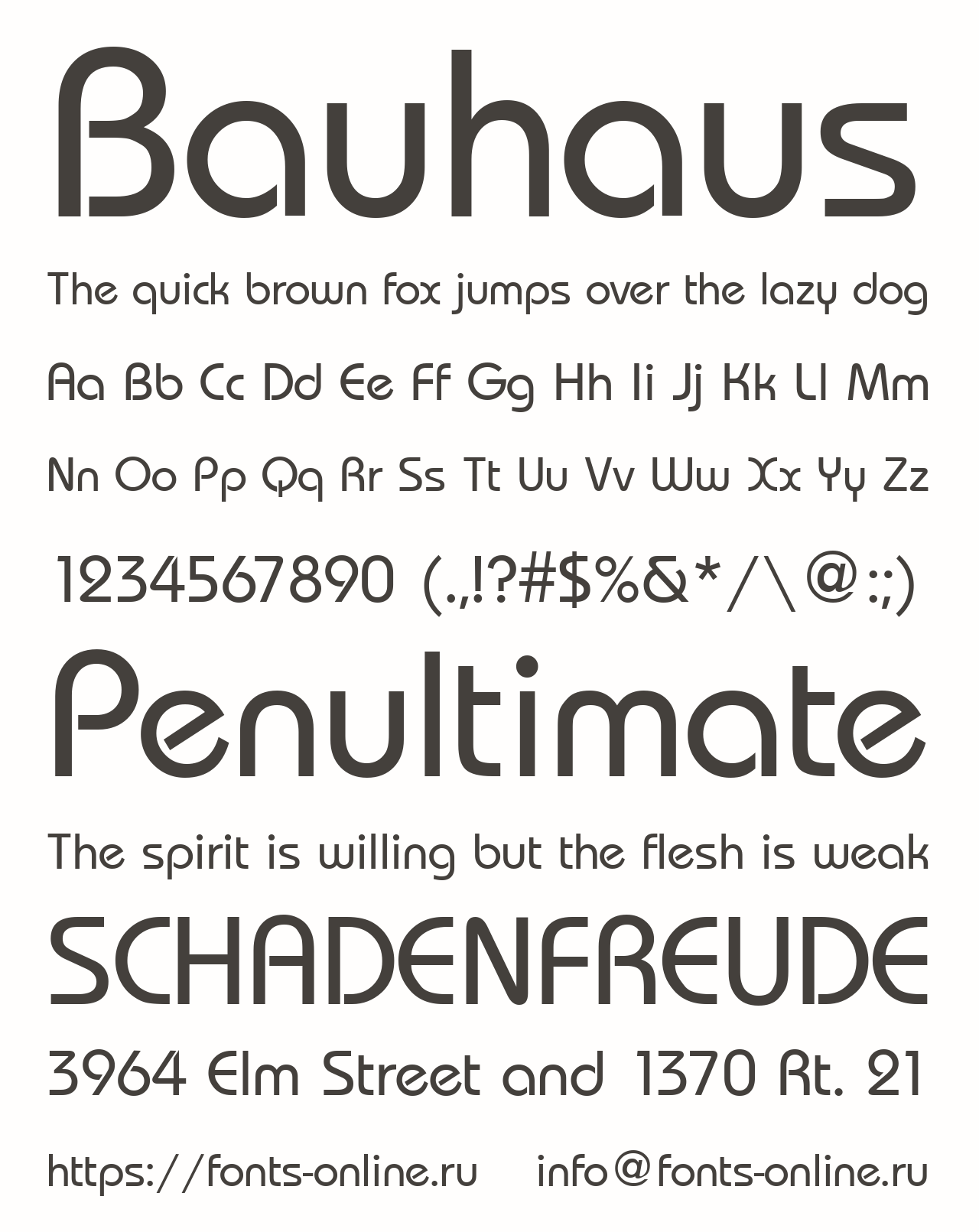 Bauhaus font
