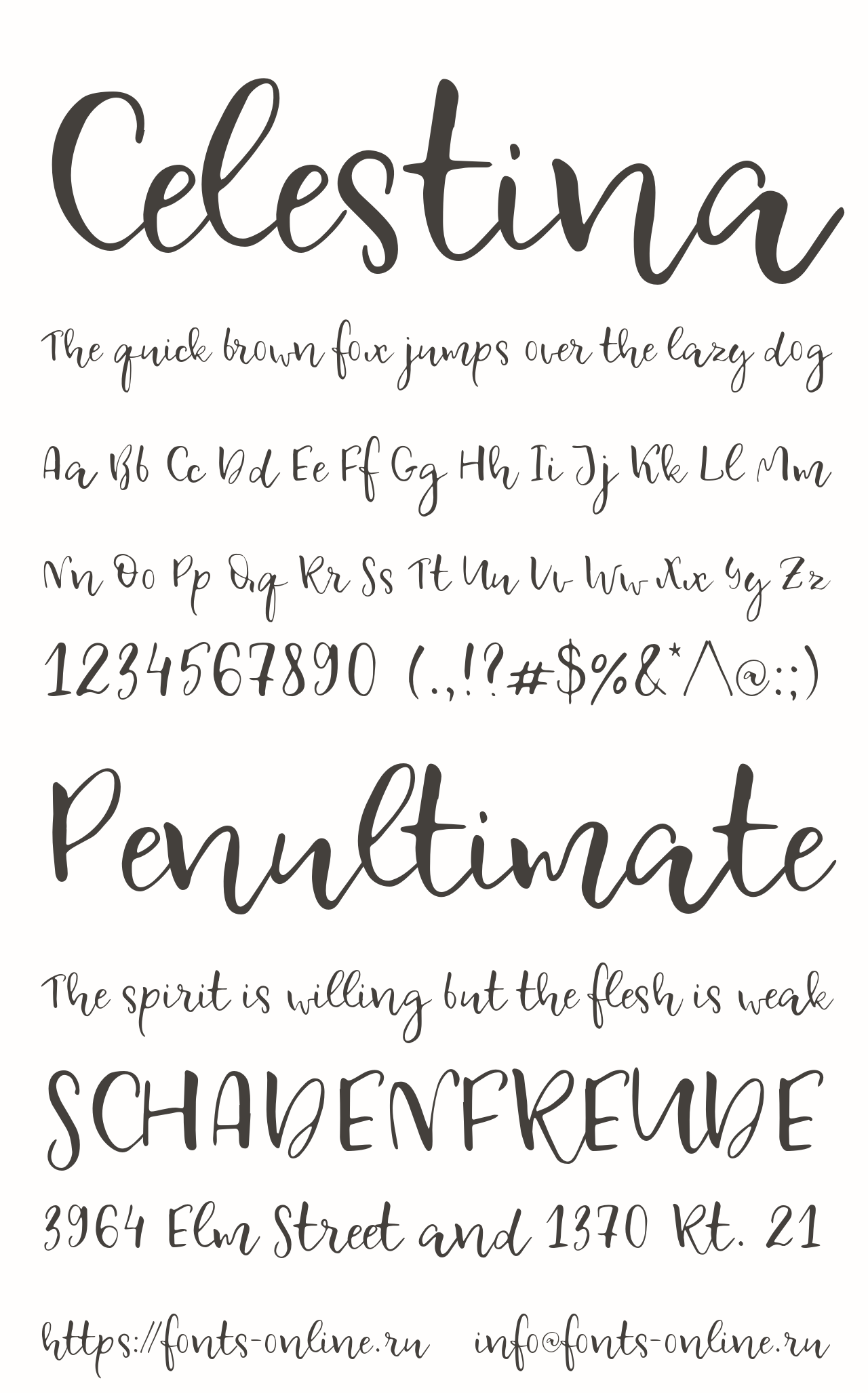 Celestina font
