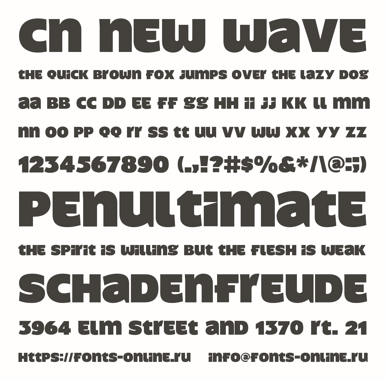 CN New Wave font