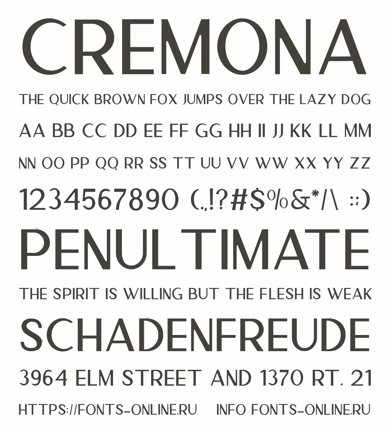 Cremona font