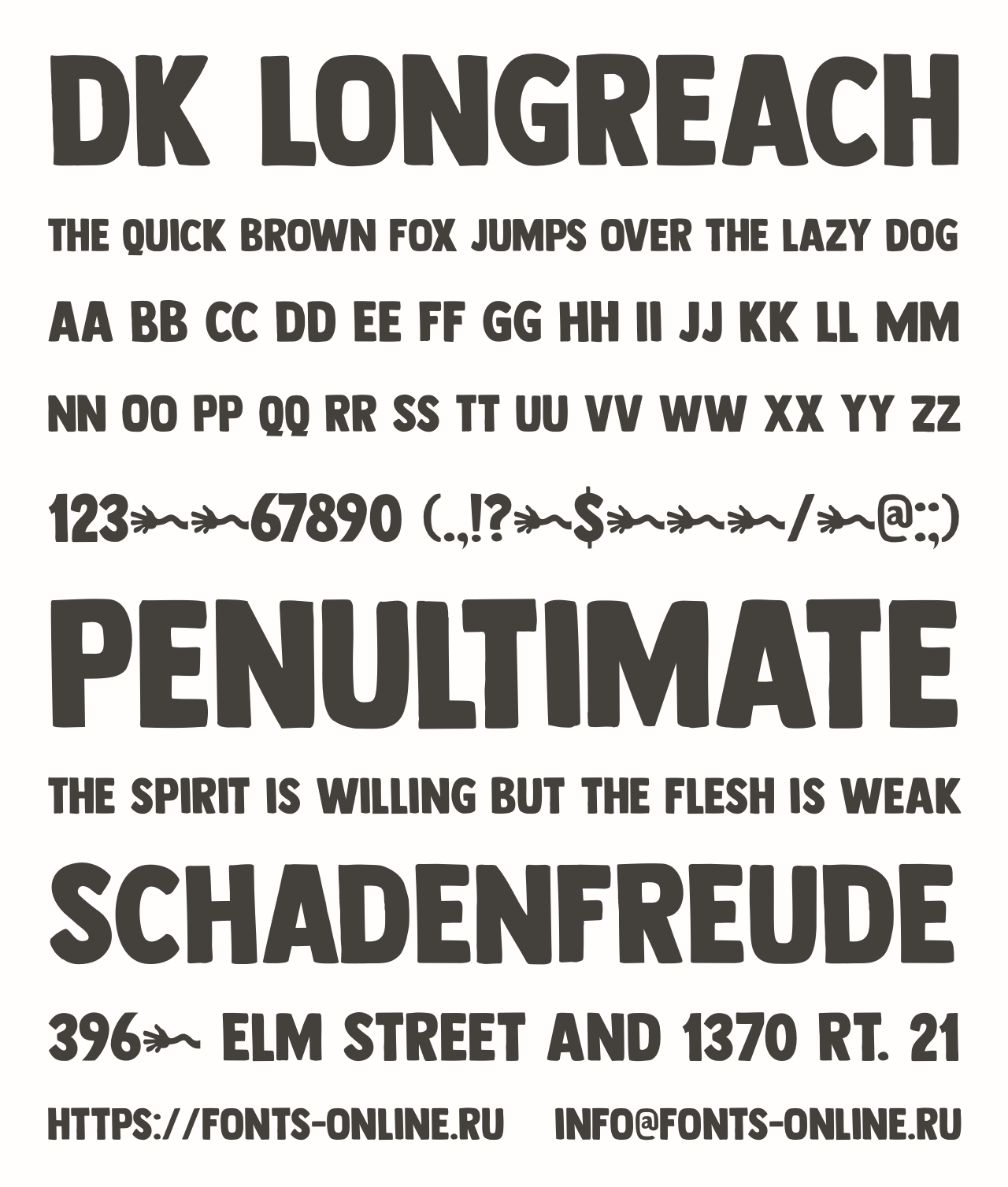 DK Longreach font