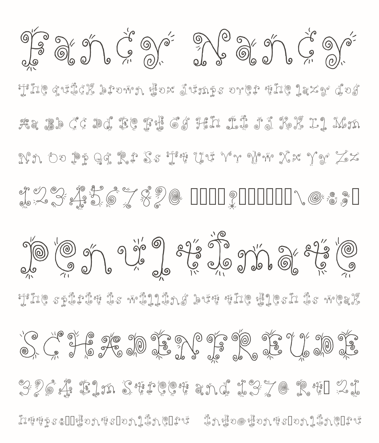 Fancy Nancy font