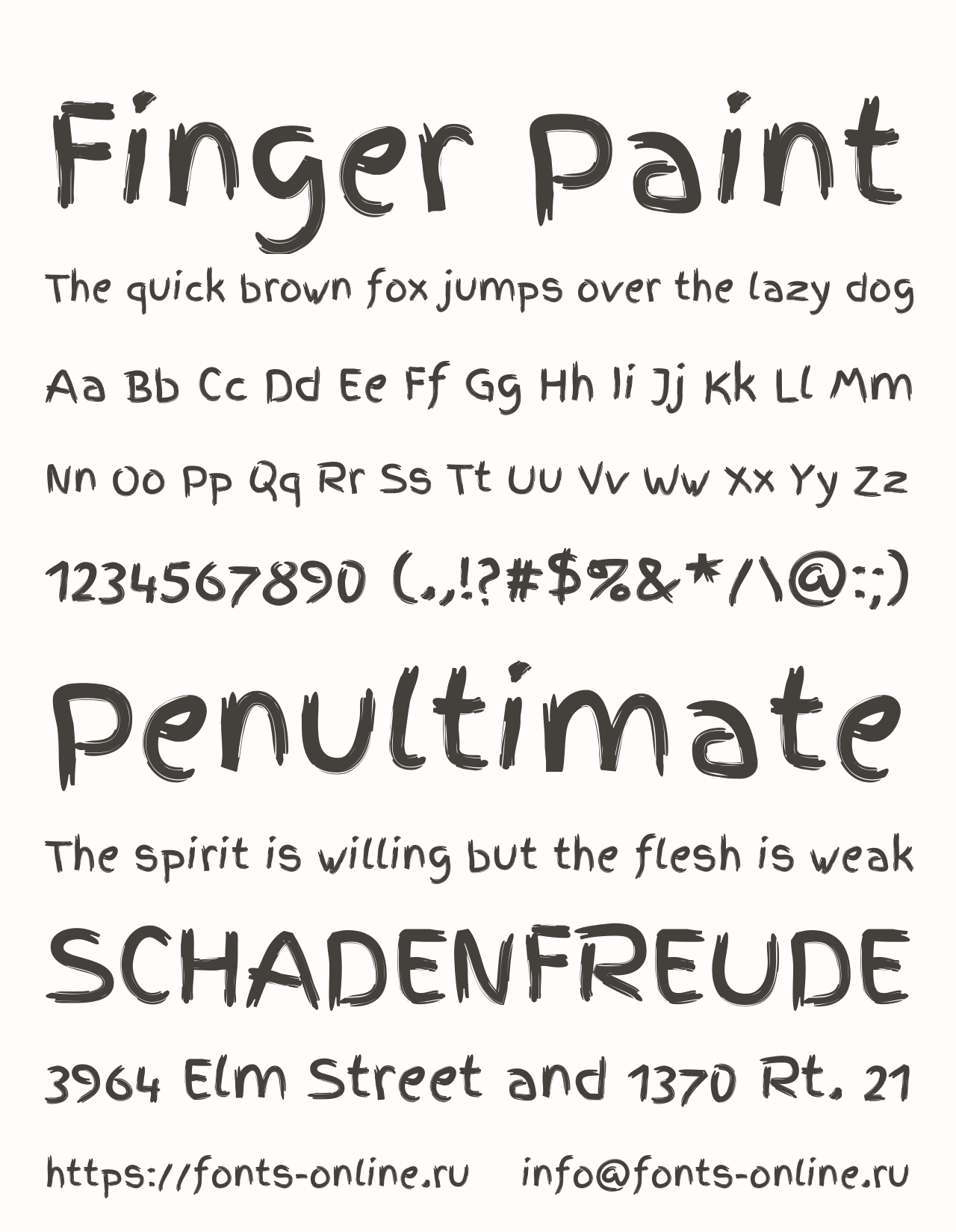 Finger Paint font