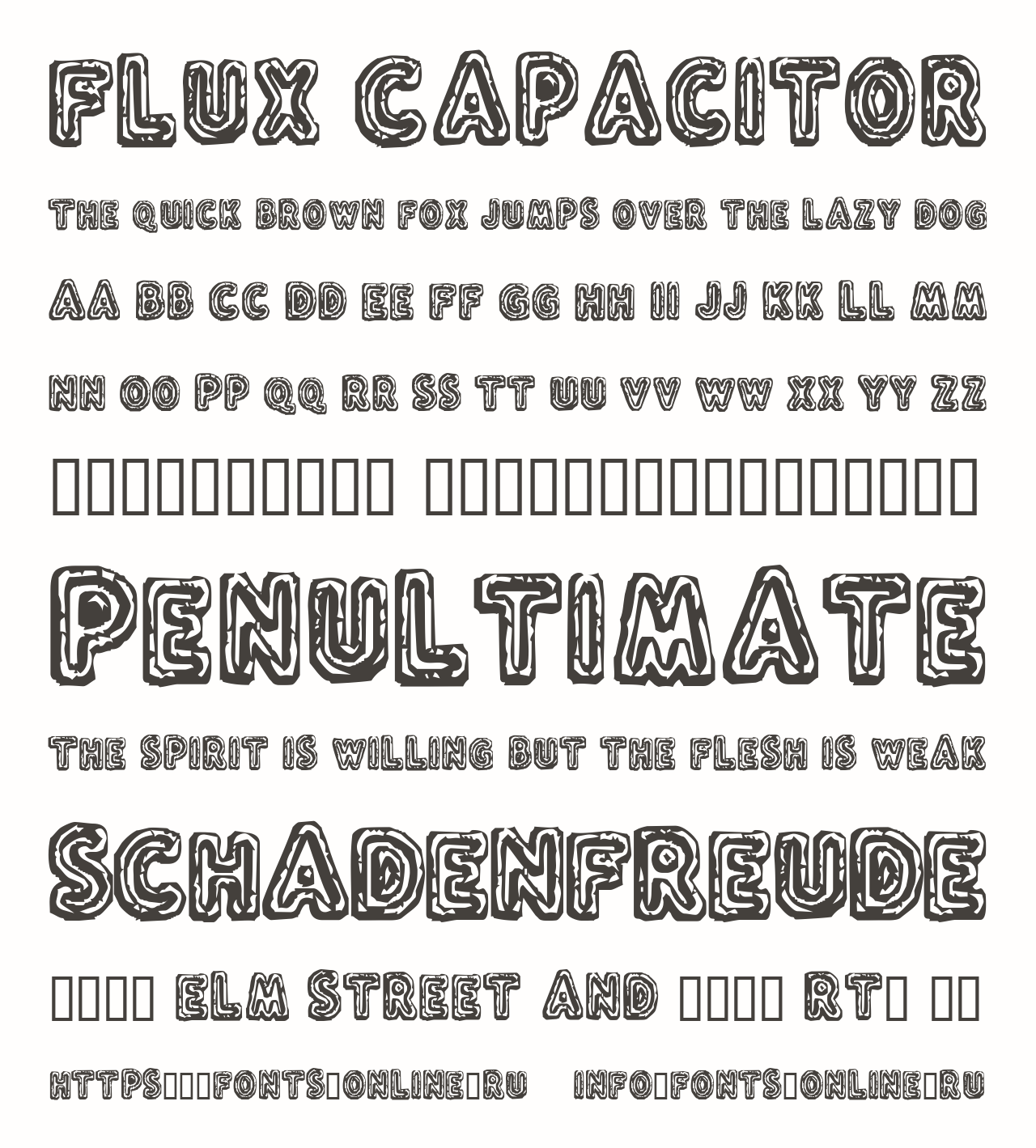 Flux Capacitor font