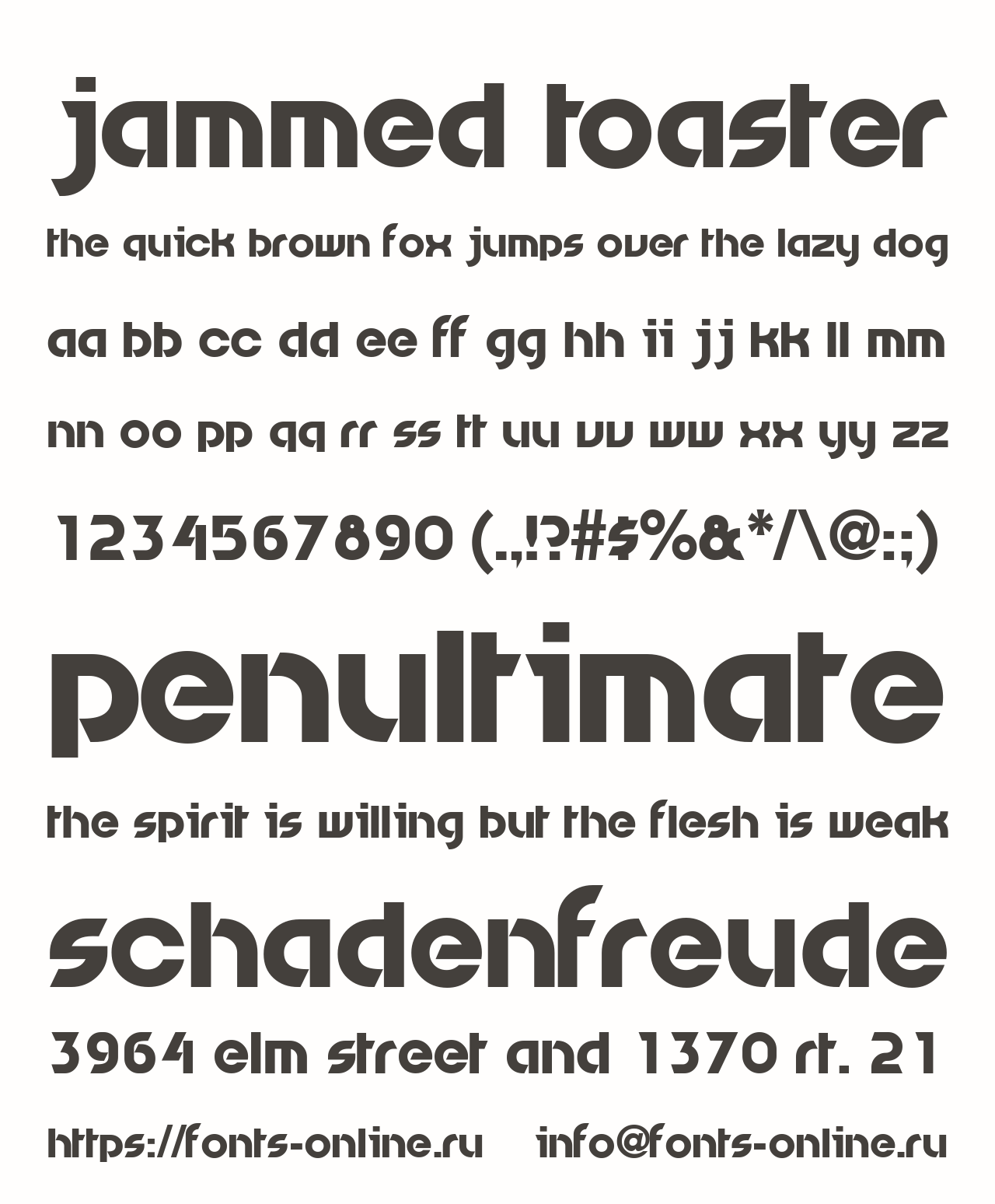 Jammed Toaster font