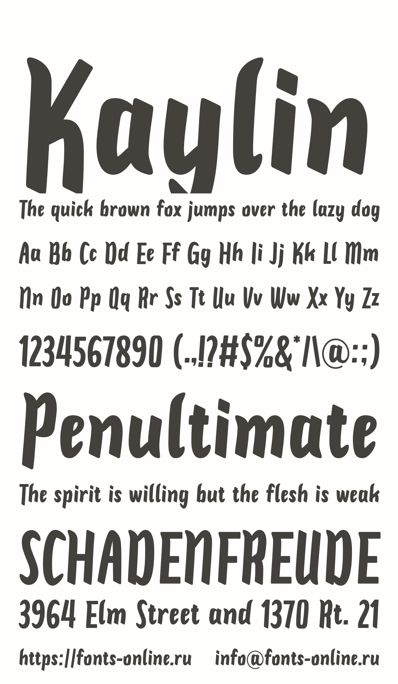 Kaylin font