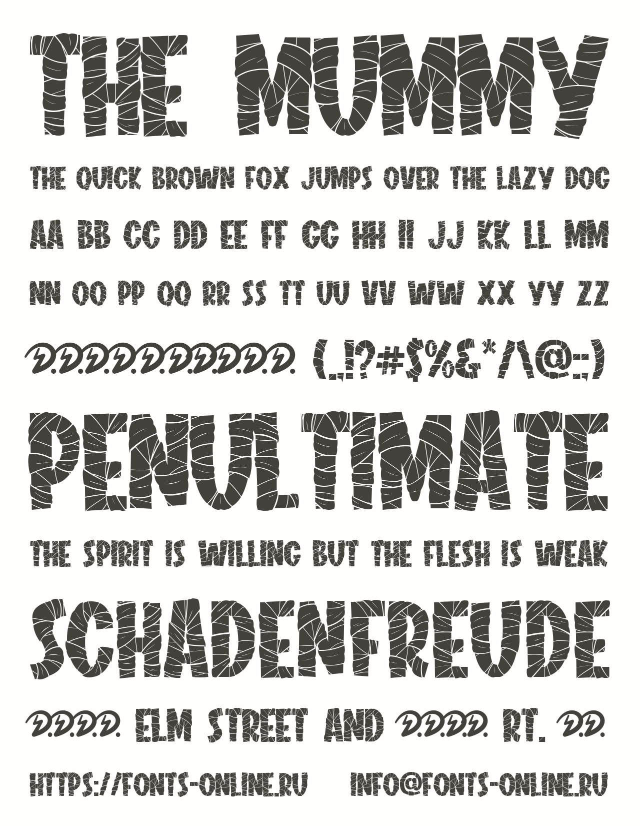 The Mummy font