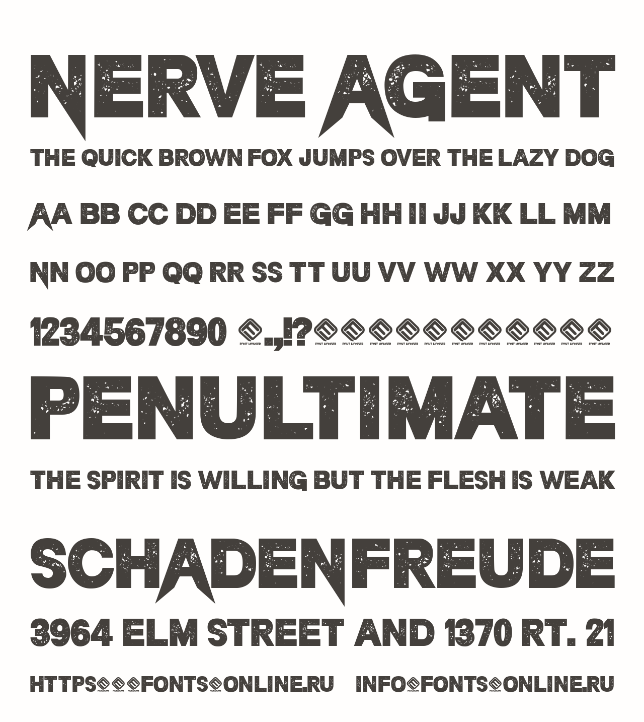 Nerve Agent font