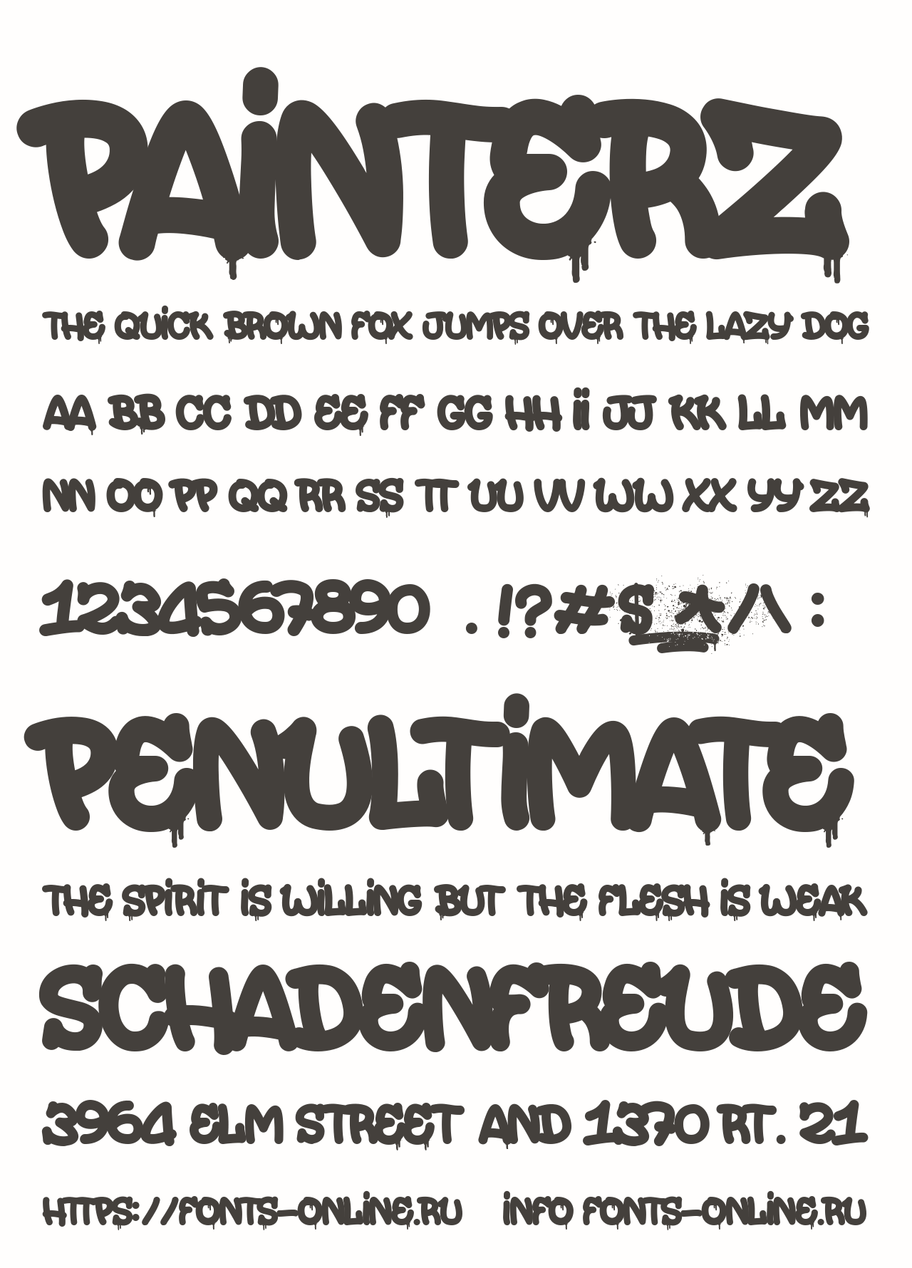 Painterz font