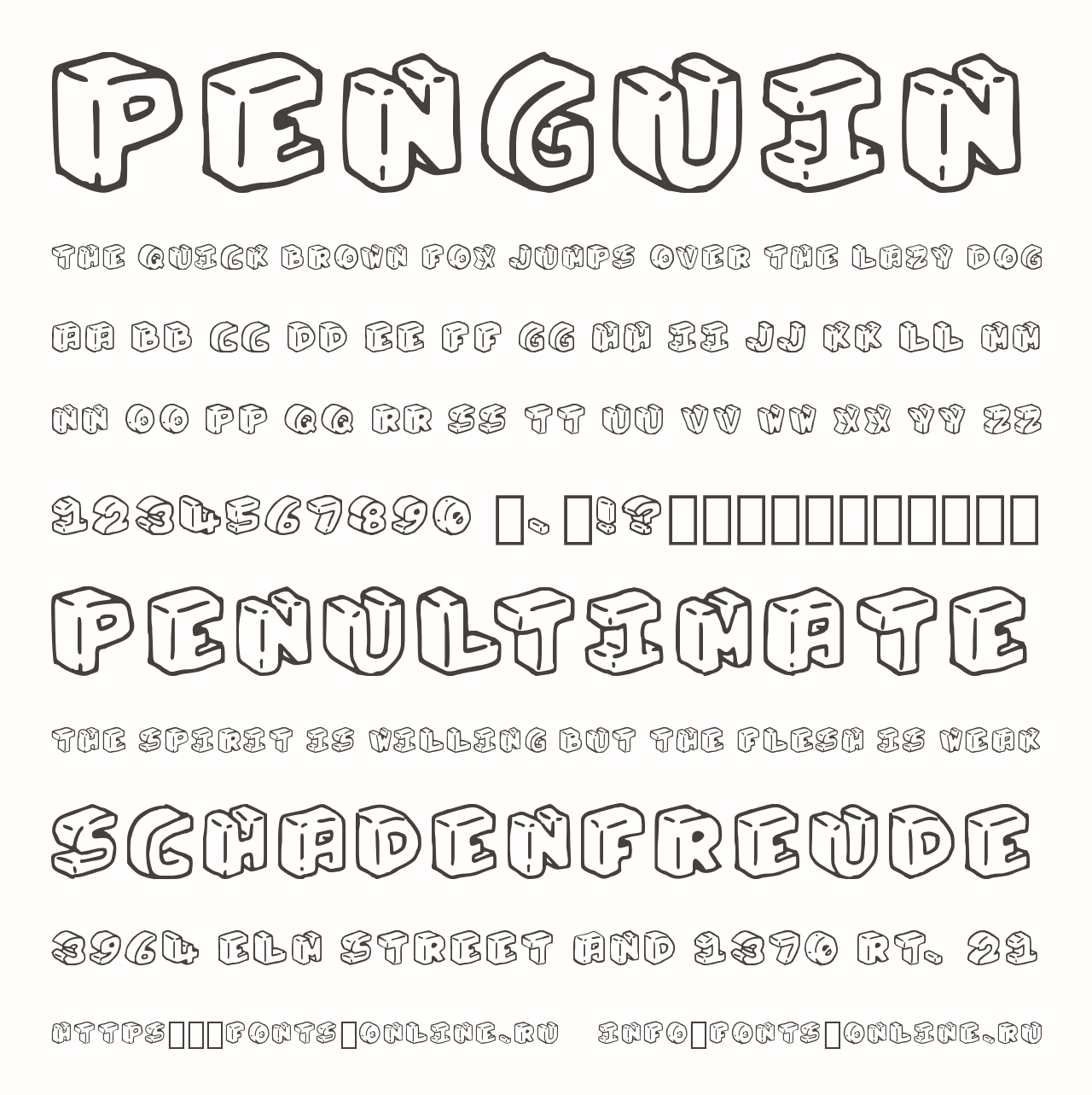 Penguin font