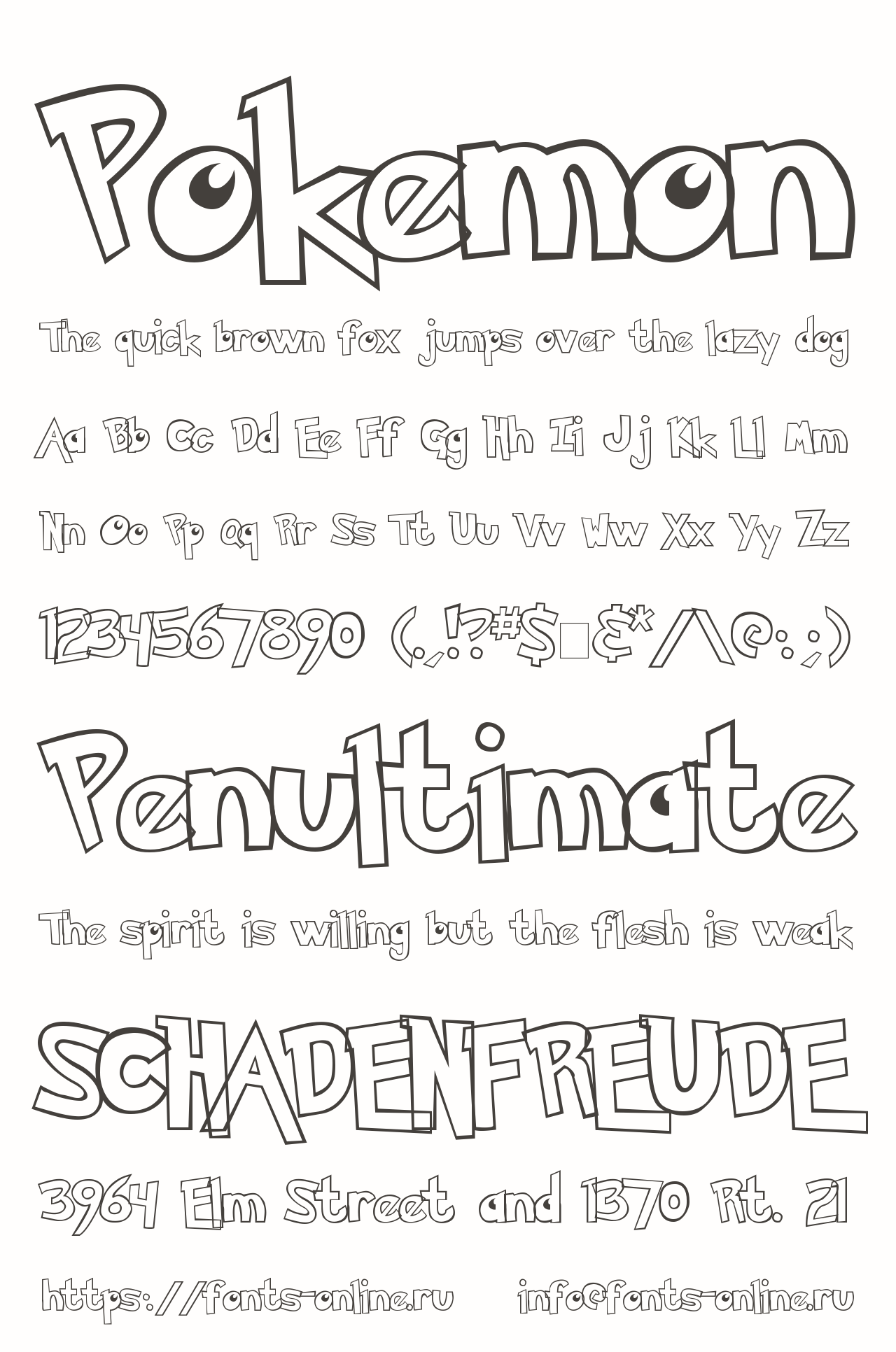 Pokemon font