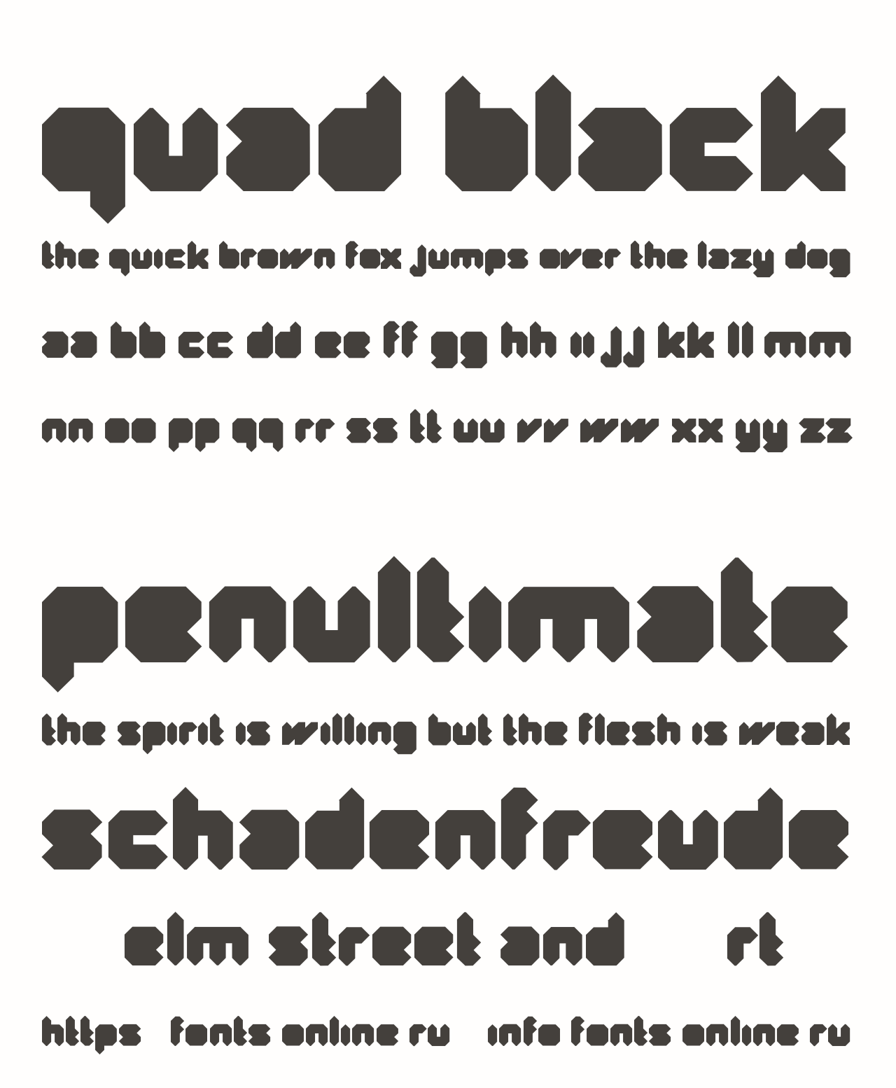 Quad Black font