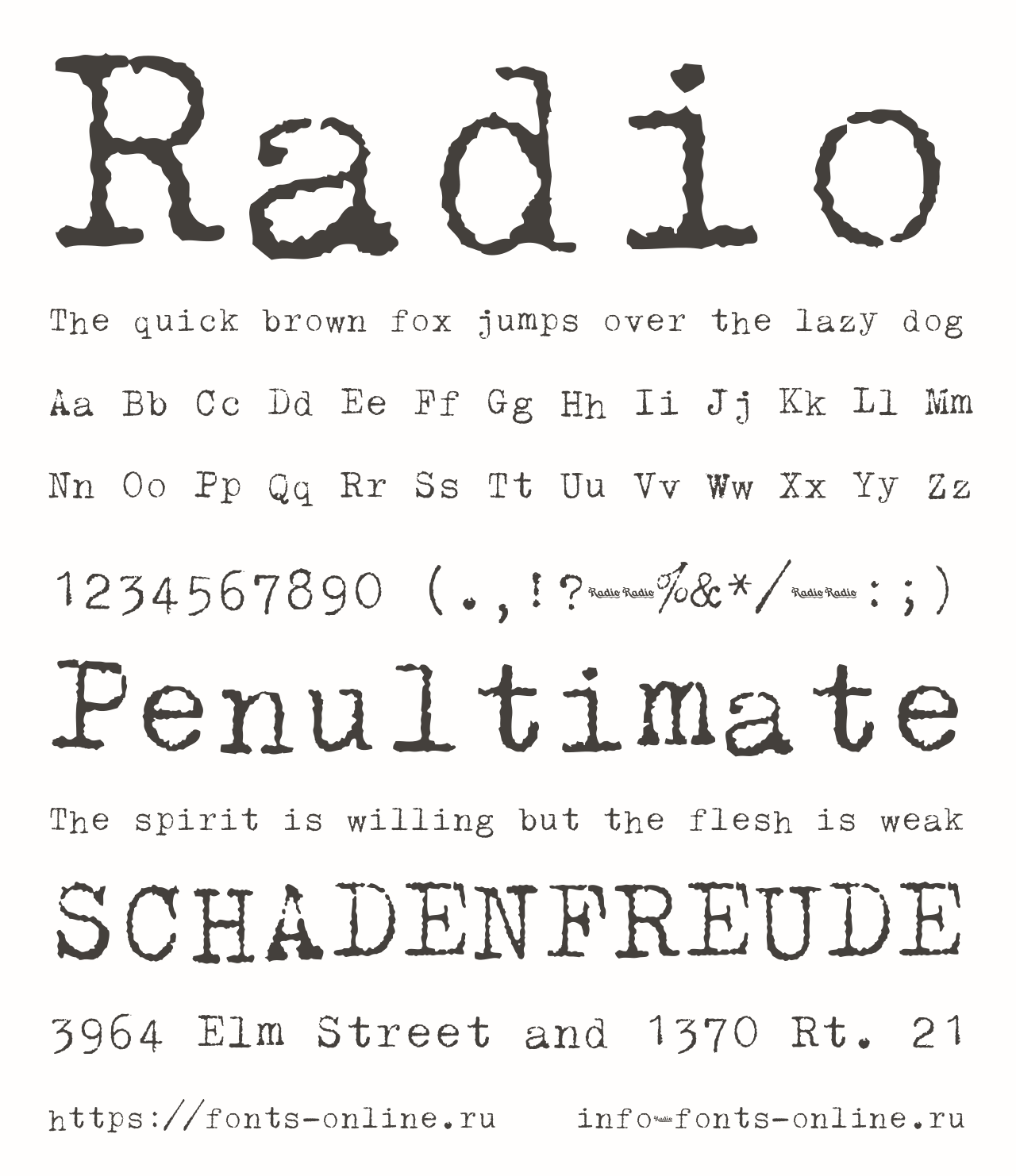 Radio font