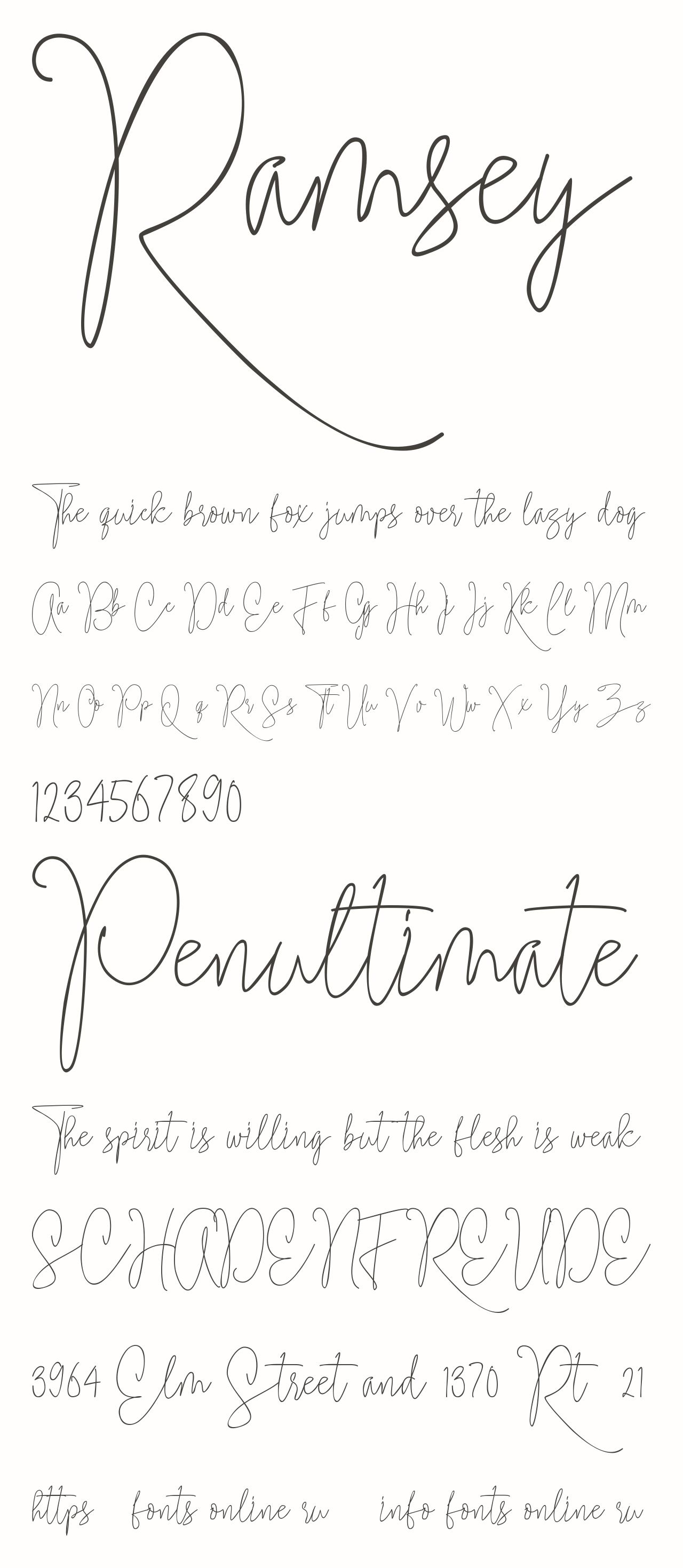 Ramsey font