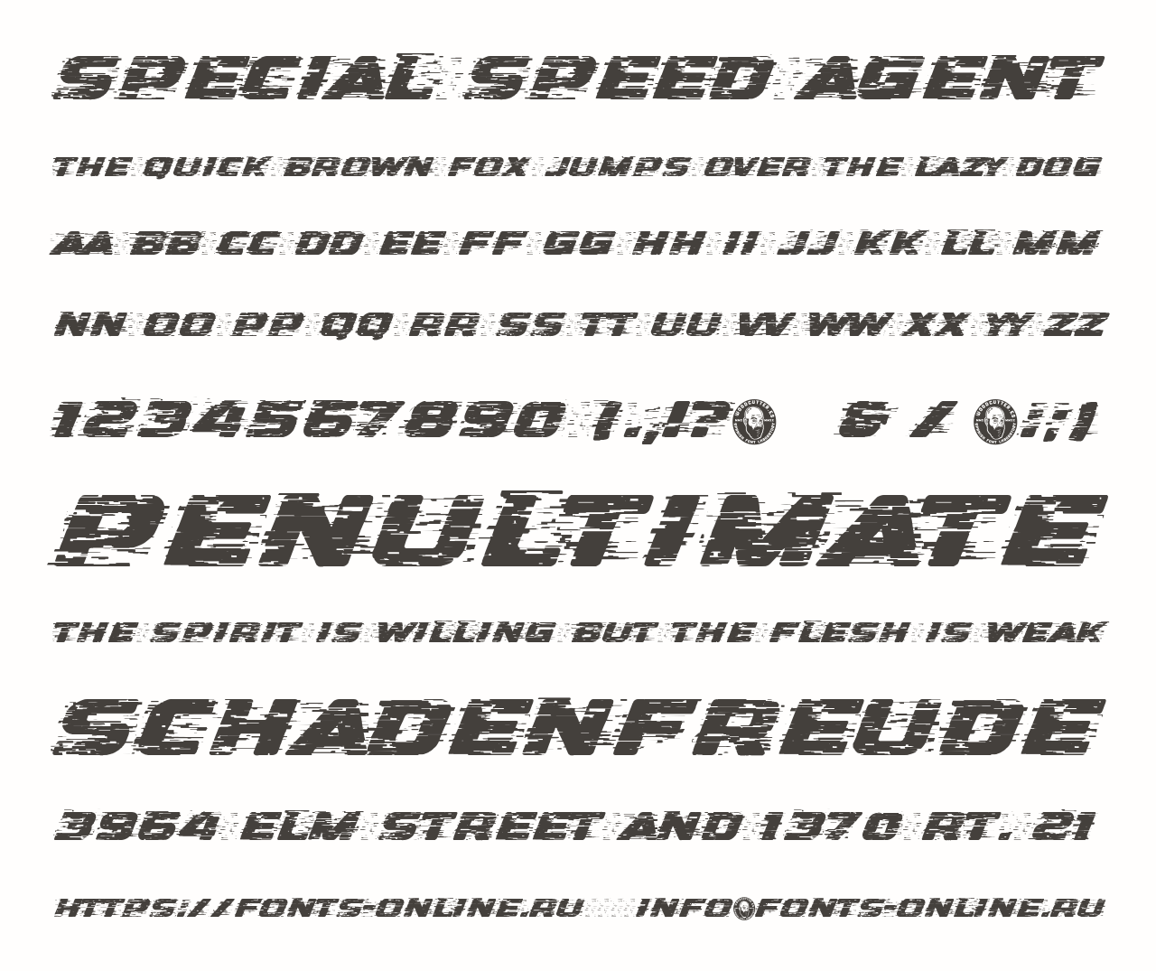 Special Speed Agent font