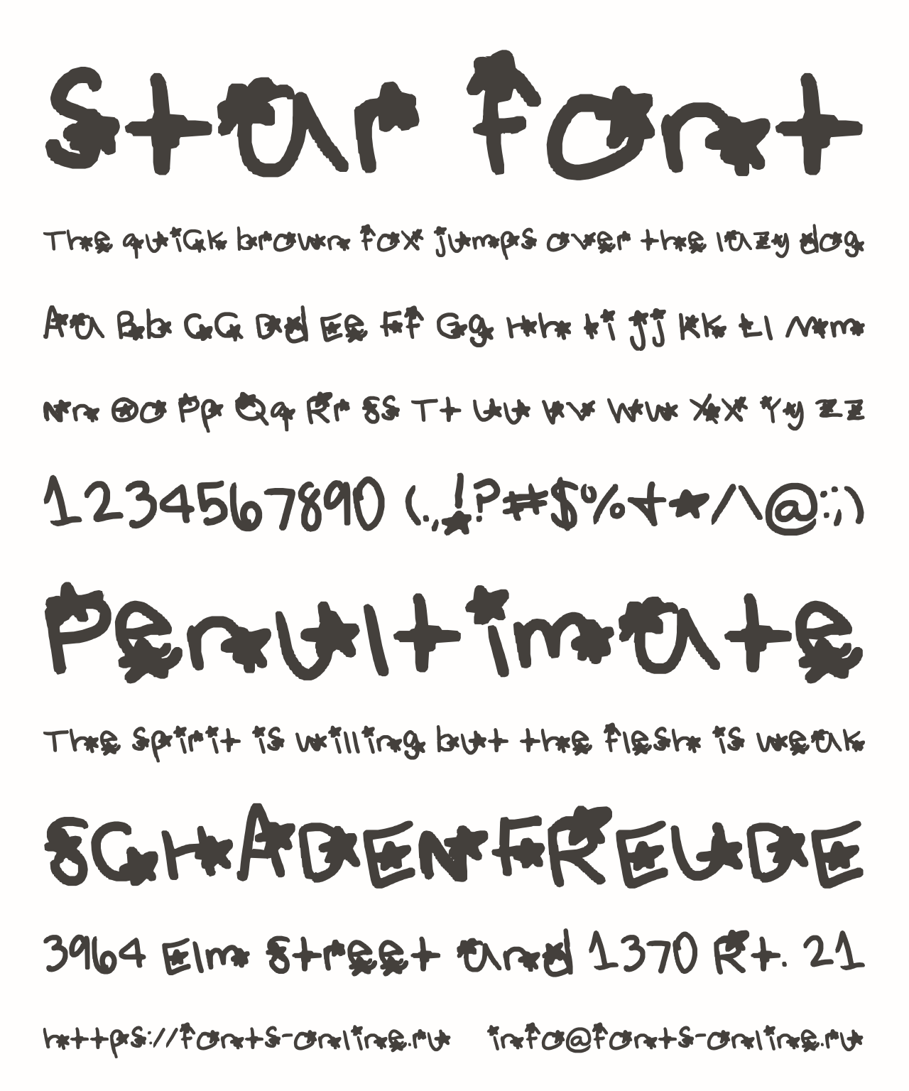 star font font