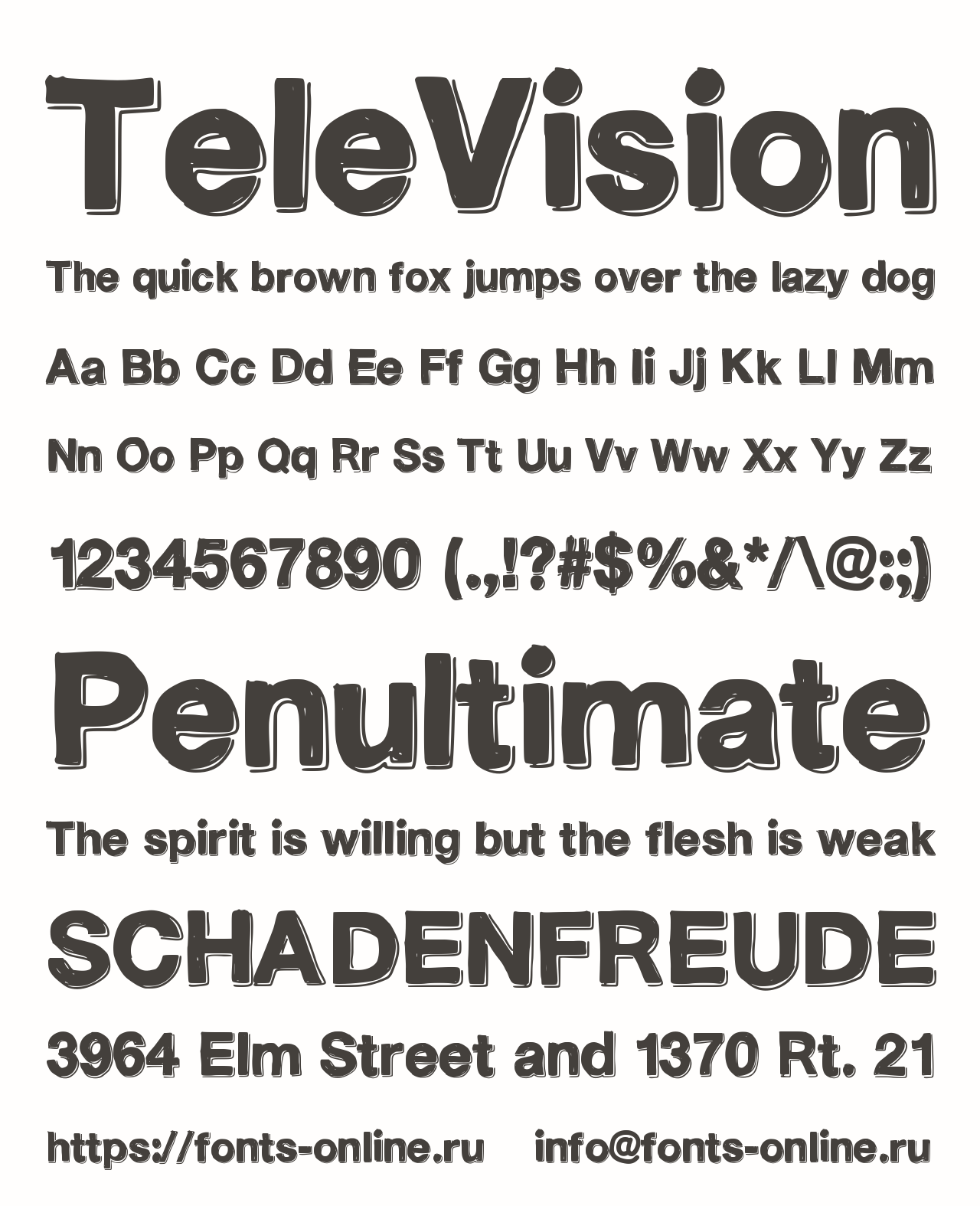 TeleVision font