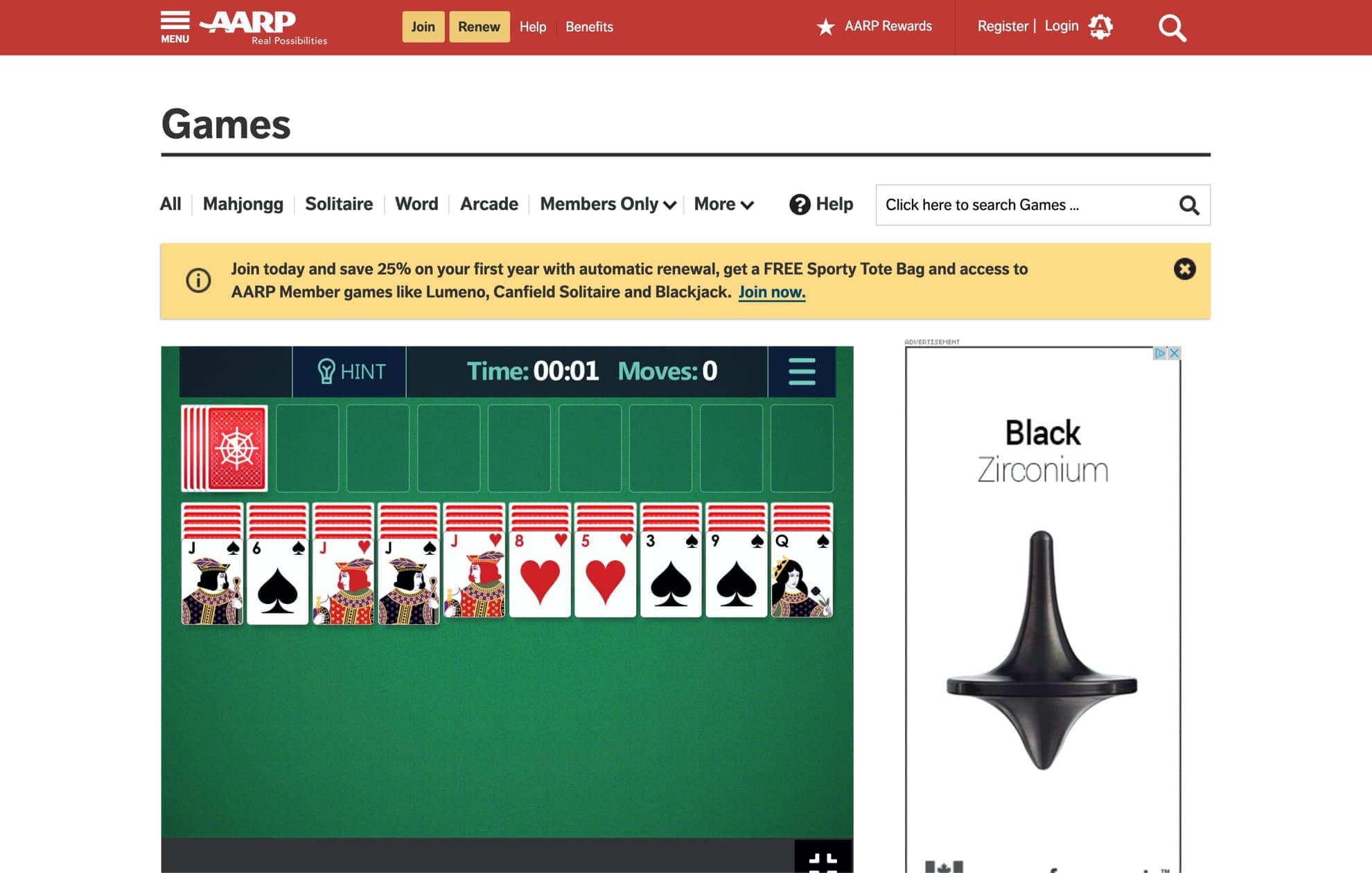 Aarp Solitaire Alternative: Play Solitaire, Spider & Freecell