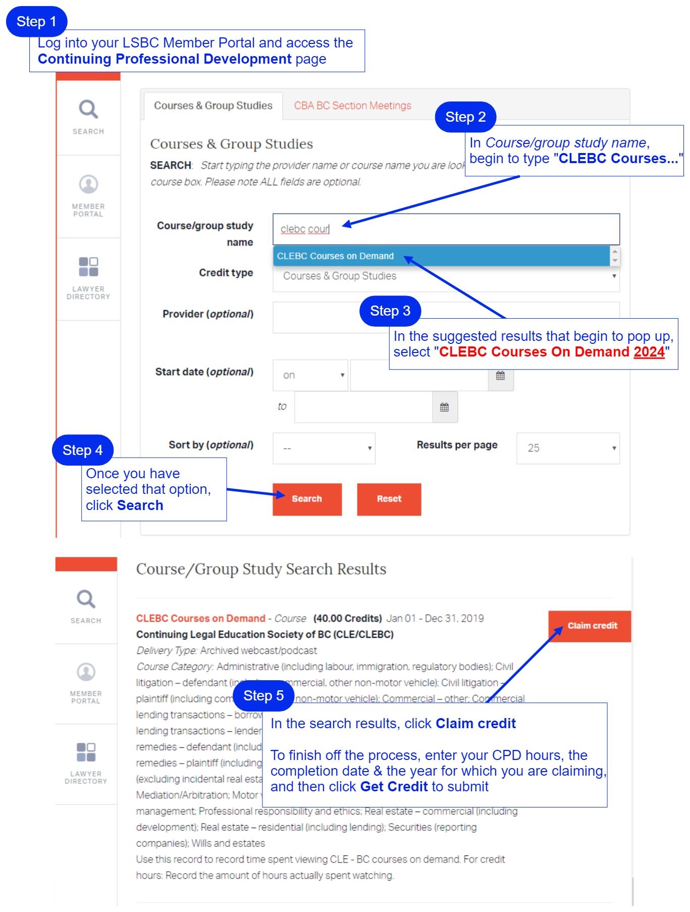 CLEBC Courses On Demand