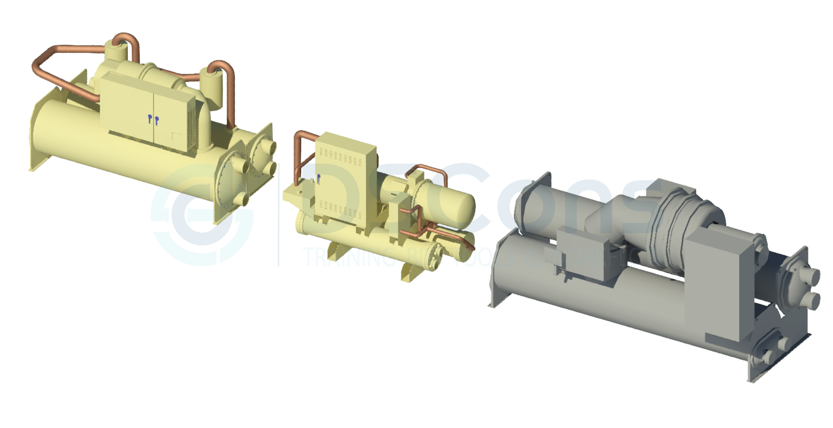 Chia sẻ bộ Family Chiller trong Revit Online.dscons.vn