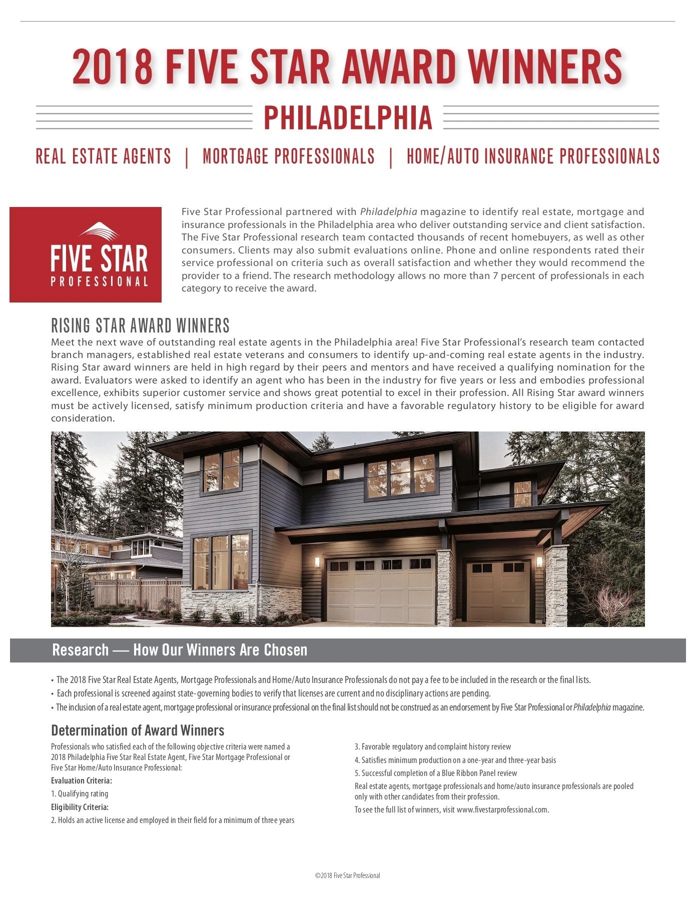 Theresa Tarquinio 2018 Philadelphia Five Star Real Estate Agent