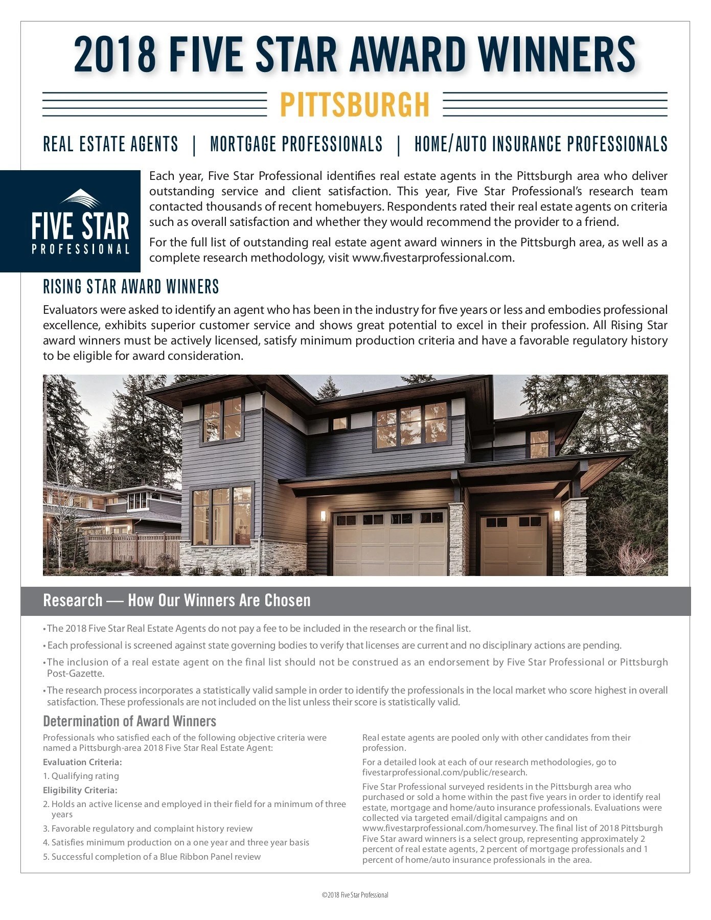 Megan Rummel 2018 Pittsburgh Five Star Rising Star Real Estate Agent