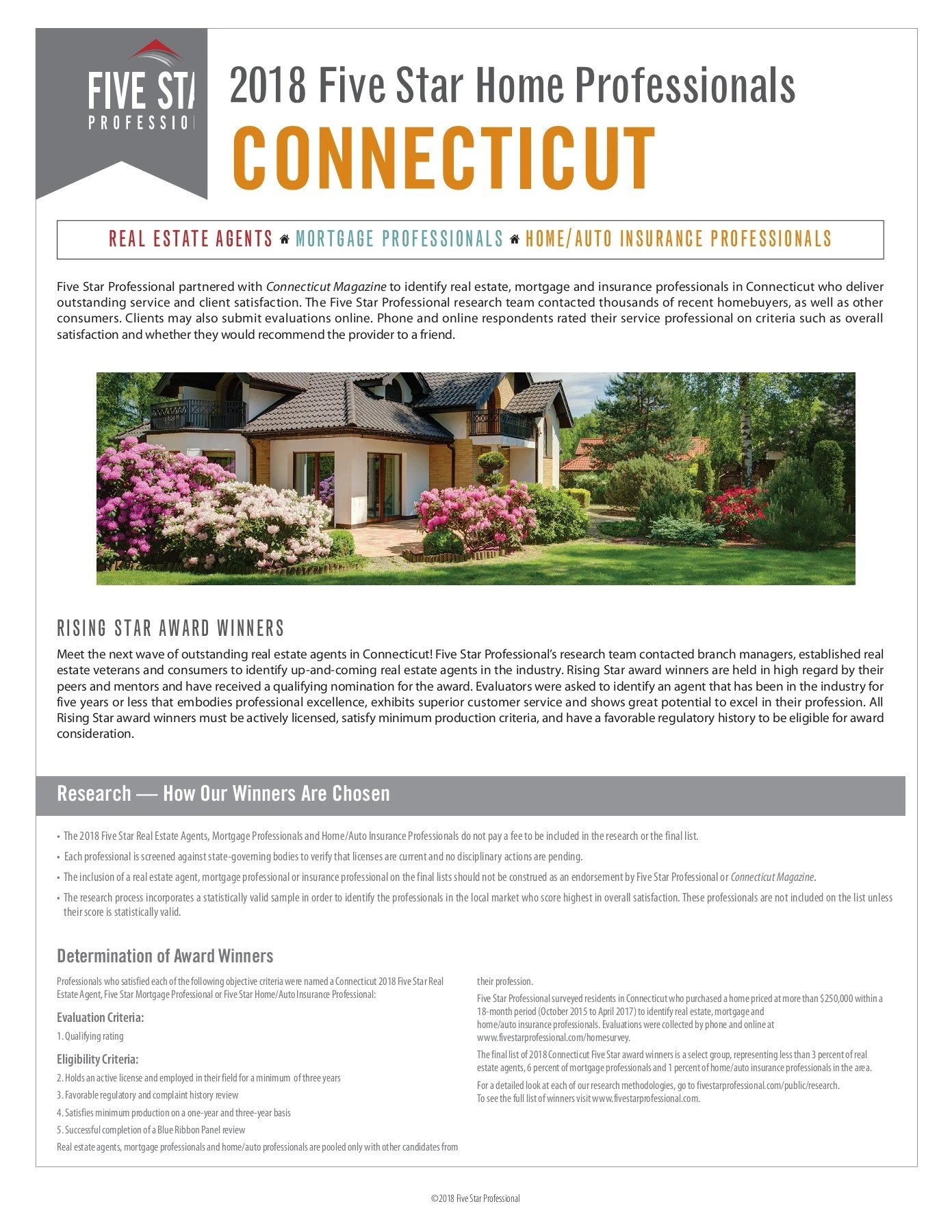 Rosalie Averile 2018 Connecticut Five Star Real Estate Agent